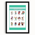 Kids Educational Wall Art - Adjectives Learning Chart
