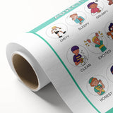 Kids Educational Wall Art - Adjectives Learning Chart