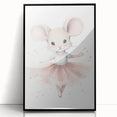 Ballerina Mouse Nursery Wall Art - Baby Room Decor