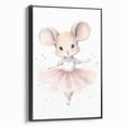 Ballerina Mouse Nursery Wall Art - Baby Room Decor