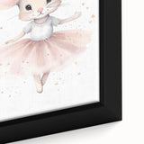 Ballerina Mouse Nursery Wall Art - Baby Room Decor