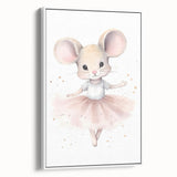 Ballerina Mouse Nursery Wall Art - Baby Room Decor