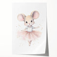 Ballerina Mouse Nursery Wall Art - Baby Room Decor
