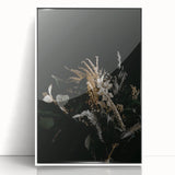 Art deco poster featuring fall-themed modern art wall decor on white framed acrylic, ideal for nursery wall art.