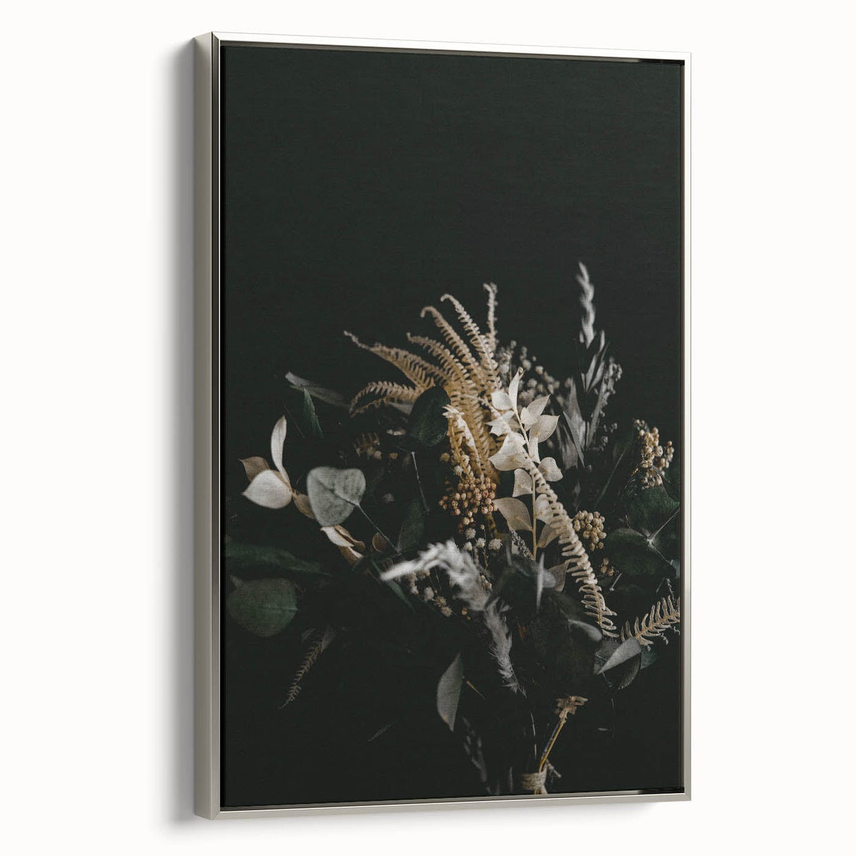 Vintage poster-style landscape art painting on framed canvas.