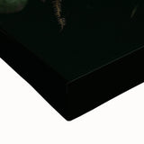 Large black and white landscape art painting on stretched canvas, featuring a serene fall scene, suitable for bedroom decor.