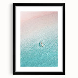 Extra large abstract art print featuring textured, colorful swirls on a black framed canvas, ideal for living room decor.