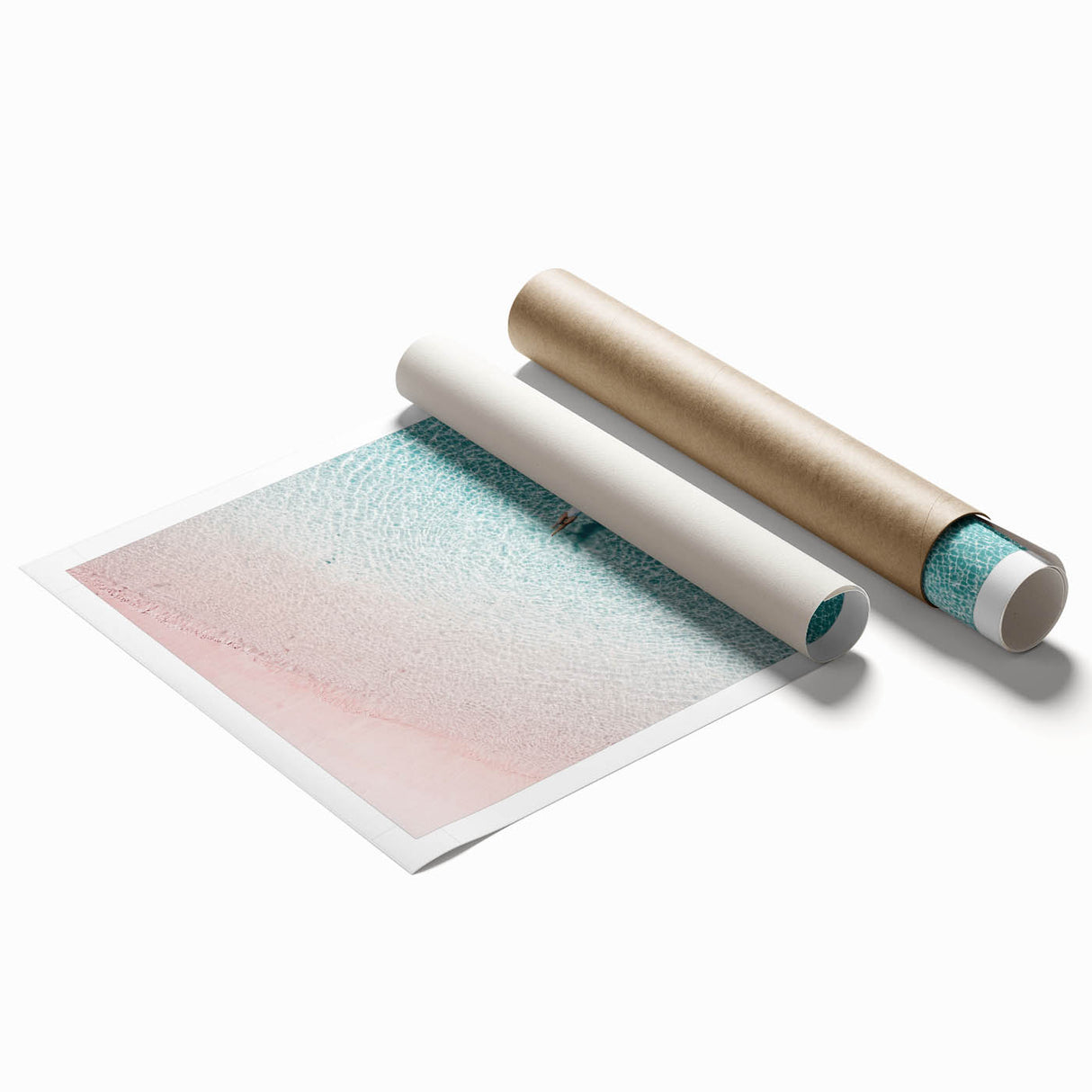 Extra large rolled print of a summer floral design in vibrant colors.