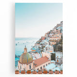 Large black and white abstract art on stretched canvas, featuring fluid lines, ideal for kitchen wall art.