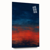 Abstract wall art design featuring colorful strokes on acrylic glass, displayed in side view without pins, perfect for modern decor and artistic spaces.