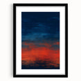 Abstract strokes wall art featuring vibrant colors in a black frame with matting, showcasing modern design elements that enhance contemporary home decor.