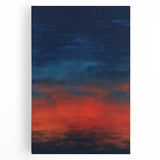 Abstract wall art featuring vibrant strokes in shades of blue, pink, and gold on a stretched canvas, perfect for modern home decor or gallery displays.