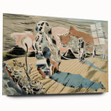 Modern Wall Art: Abstract Landscape Inspired by Paul Nash's Avebury