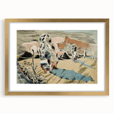 Modern Wall Art: Abstract Landscape Inspired by Paul Nash's Avebury