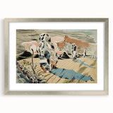 Modern Wall Art: Abstract Landscape Inspired by Paul Nash's Avebury