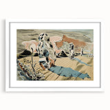 Modern Wall Art: Abstract Landscape Inspired by Paul Nash's Avebury