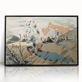 Modern Wall Art: Abstract Landscape Inspired by Paul Nash's Avebury