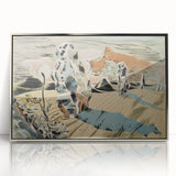 Modern Wall Art: Abstract Landscape Inspired by Paul Nash's Avebury