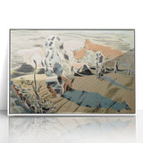 Modern Wall Art: Abstract Landscape Inspired by Paul Nash's Avebury