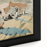 Modern Wall Art: Abstract Landscape Inspired by Paul Nash's Avebury
