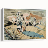 Modern Wall Art: Abstract Landscape Inspired by Paul Nash's Avebury