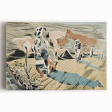 Modern Wall Art: Abstract Landscape Inspired by Paul Nash's Avebury