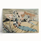 Modern Wall Art: Abstract Landscape Inspired by Paul Nash's Avebury