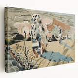 Modern Wall Art: Abstract Landscape Inspired by Paul Nash's Avebury