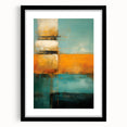 Abstract strokes wall art framed in black, showcasing dynamic colors and textures, perfect for modern home decor. Ideal for enhancing living spaces.