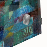 Modern Wall Art: Abstract Garden Scene Inspired by Paul Klee