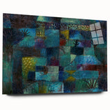 Modern Wall Art: Abstract Garden Scene Inspired by Paul Klee