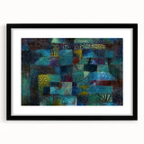 Modern Wall Art: Abstract Garden Scene Inspired by Paul Klee