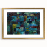 Modern Wall Art: Abstract Garden Scene Inspired by Paul Klee