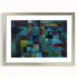 Modern Wall Art: Abstract Garden Scene Inspired by Paul Klee