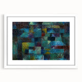 Modern Wall Art: Abstract Garden Scene Inspired by Paul Klee