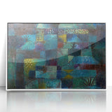 Modern Wall Art: Abstract Garden Scene Inspired by Paul Klee