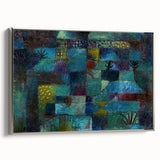 Modern Wall Art: Abstract Garden Scene Inspired by Paul Klee