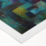 Modern Wall Art: Abstract Garden Scene Inspired by Paul Klee