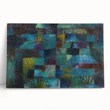 Modern Wall Art: Abstract Garden Scene Inspired by Paul Klee