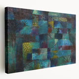 Modern Wall Art: Abstract Garden Scene Inspired by Paul Klee