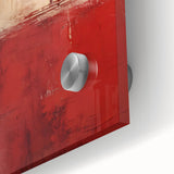 Close-up of vibrant abstract strokes wall art, showcasing a blend of bold colors and fluid designs on acrylic glass, ideal for modern home decor.