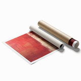 Abstract wall art print featuring vibrant strokes in shades of blue, orange, and yellow, showcasing a modern artistic design, ideal for home or office decor.