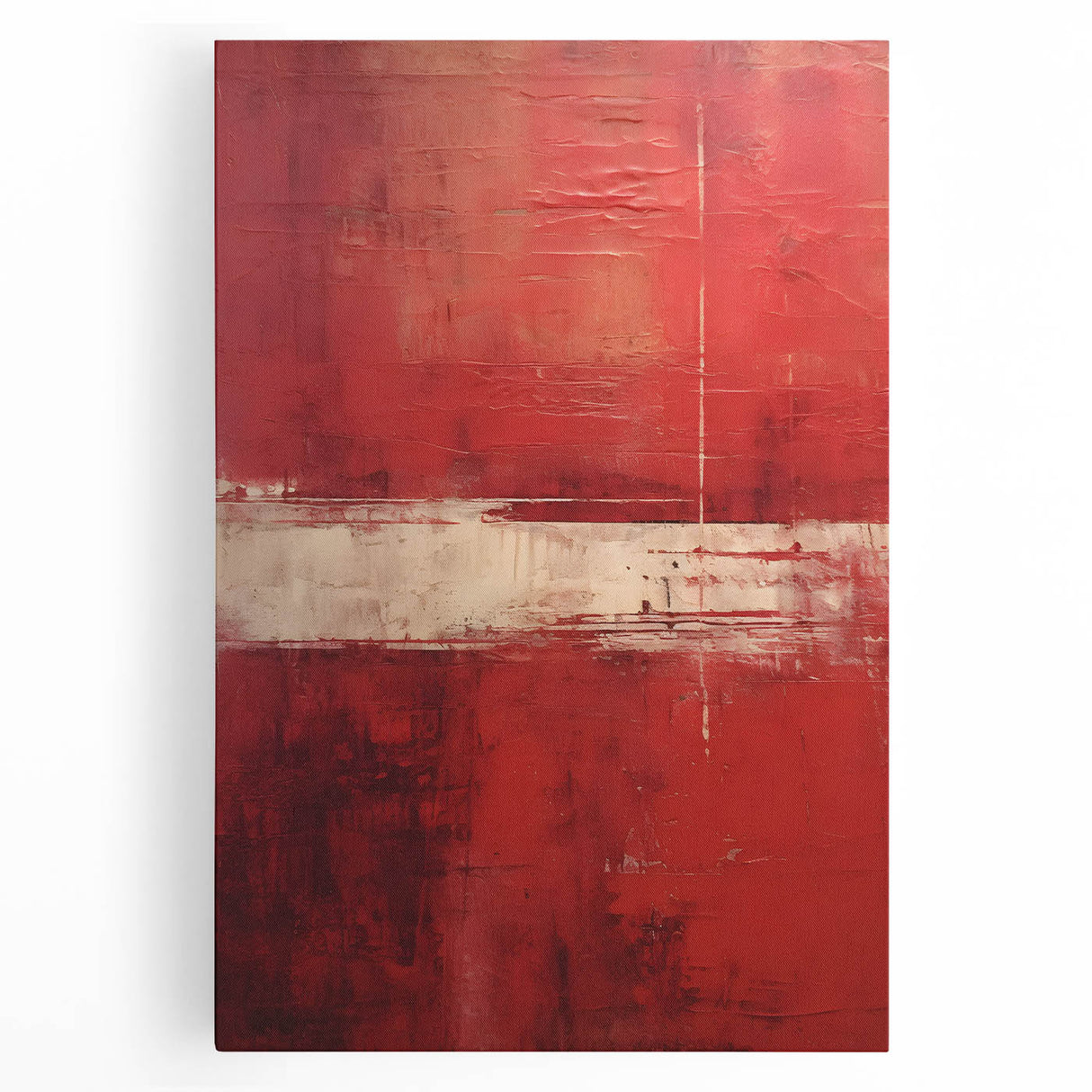 Abstract strokes wall art on stretched canvas, showcasing vibrant colors and dynamic shapes, ideal for modern home decor or office settings, enhancing aesthetic appeal.