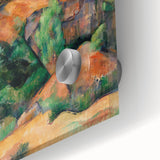 Modern Wall Art: Abstract Landscape with Vibrant Greens and Earthy Tones