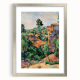 Modern Wall Art: Abstract Landscape with Vibrant Greens and Earthy Tones