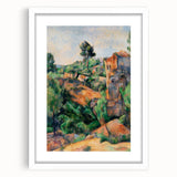 Modern Wall Art: Abstract Landscape with Vibrant Greens and Earthy Tones
