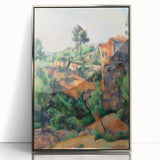 Modern Wall Art: Abstract Landscape with Vibrant Greens and Earthy Tones