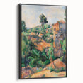 Modern Wall Art: Abstract Landscape with Vibrant Greens and Earthy Tones