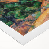 Modern Wall Art: Abstract Landscape with Vibrant Greens and Earthy Tones