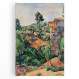 Modern Wall Art: Abstract Landscape with Vibrant Greens and Earthy Tones